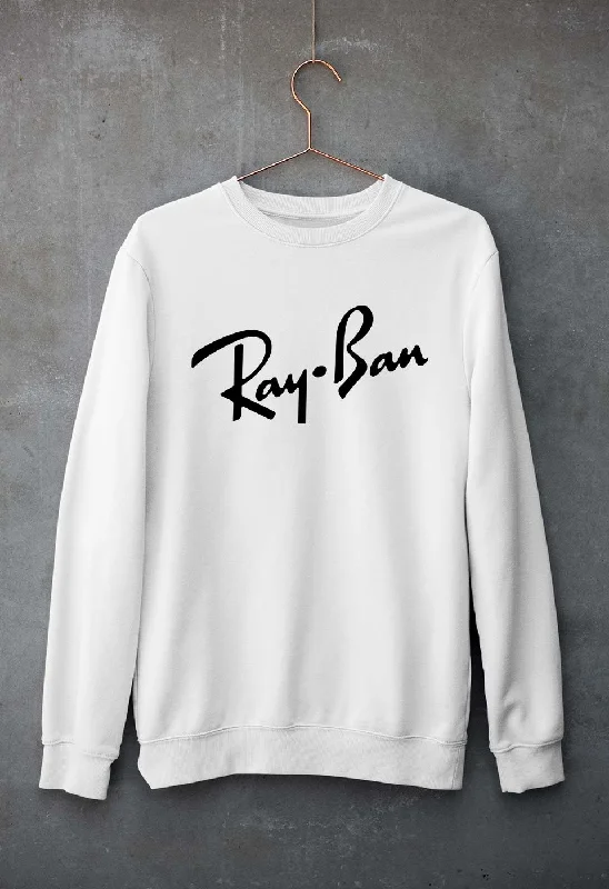 Ray-Ban Unisex Sweatshirt for Men/Women Hoodie with Sequins Glamorous Eye-catching
