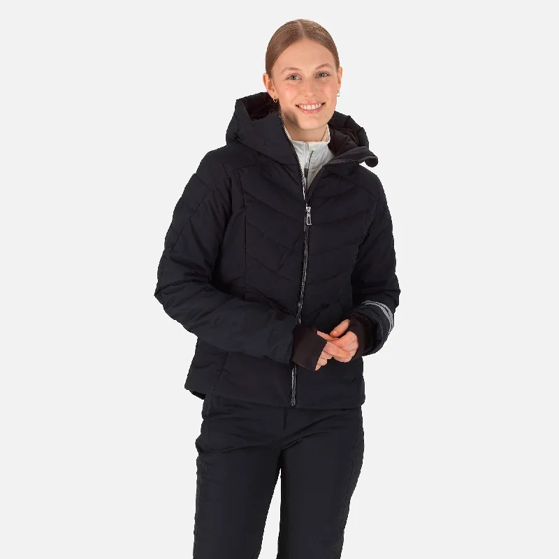 Women's Courbe Ski Jacket Hooded Jacket Caped Jacket Shawl Collar Jacket