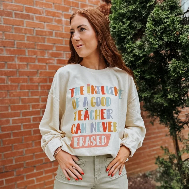 Influence of Teacher Lightweight Sweatshirt Hoodie with Hem Ribbing Snug Secure