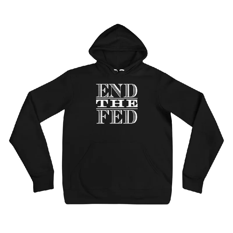 End the Fed Unisex hoodie Hoodie with Elastic Cuffs Stretchable Comfortable