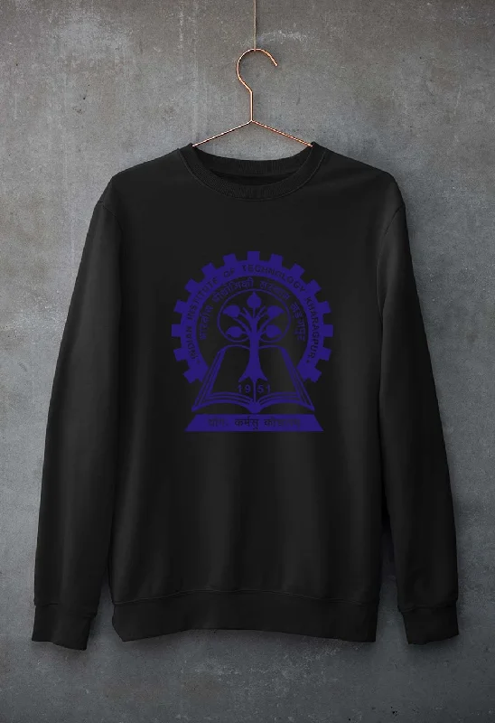 IIT Kharagpur Unisex Sweatshirt for Men/Women Hoodie with Mock Neck Collared Structured