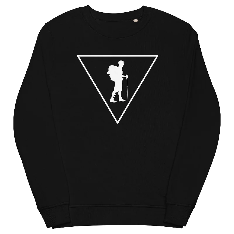 Dreieck und Wandern - Unisex Premium Organic Sweatshirt Hoodie with Frayed Bohemian Relaxed