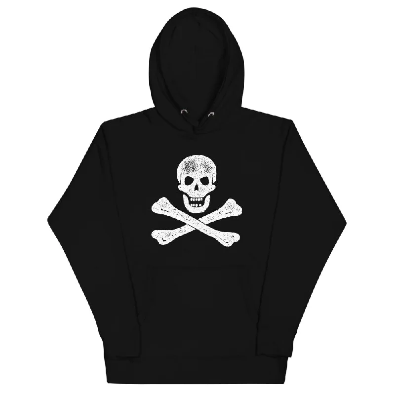 Jolly Roger Pullover Hoodie Sweatshirt Hoodie with Ribbed Hem Stretchable Secure