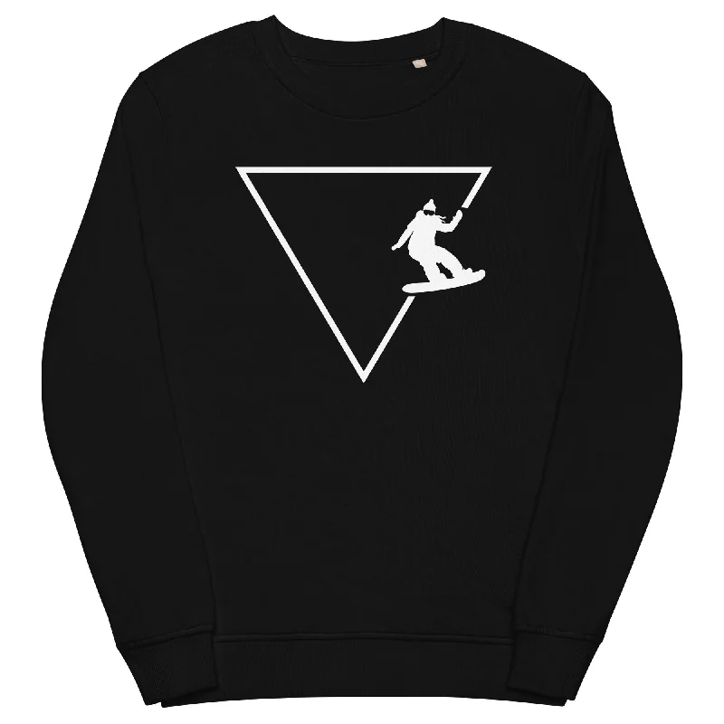 Dreieck 1 und Snowboarding - Unisex Premium Organic Sweatshirt Hoodie with Lining Warm Insulated