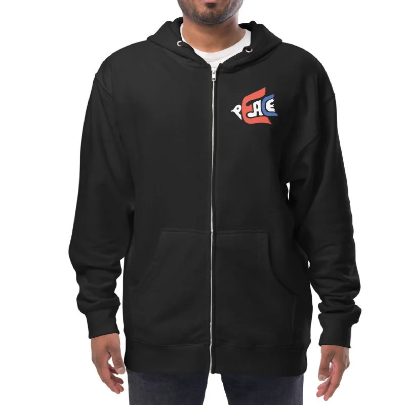 American Peace Fleece Zip Hoodie Hoodie with Full-Zip Functional Layering