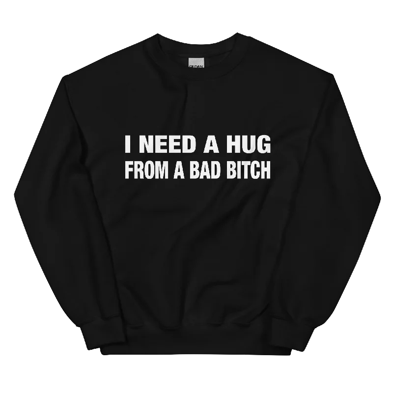 I Need A Hug Unisex Sweatshirt Hoodie with Button Placket Classic Preppy