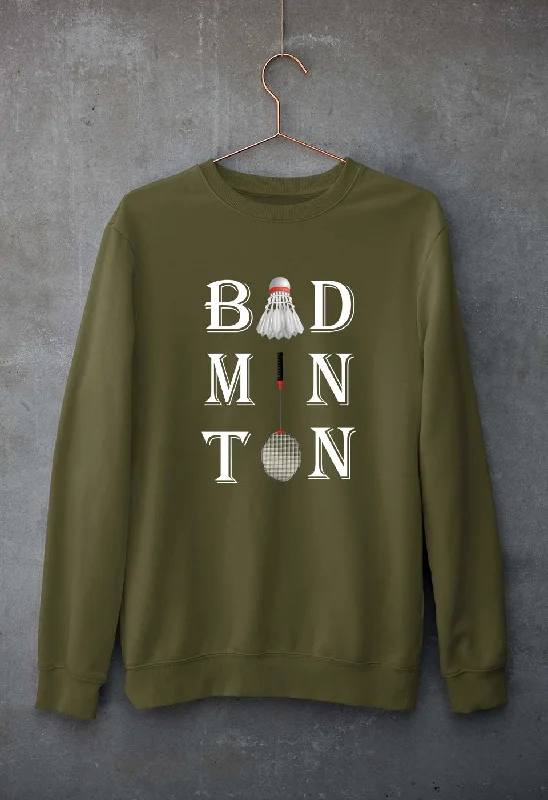 Badminton Unisex Sweatshirt for Men/Women Hoodie with Pattern Geometric Abstract
