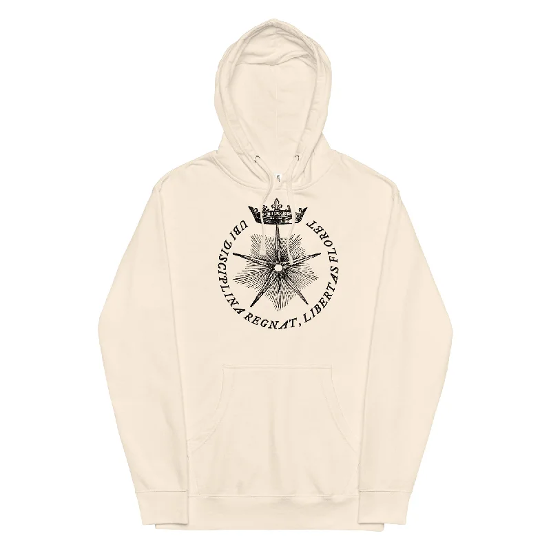 Where Discipline Reigns Liberty Flourishes Midweight Hoodie Hoodie with Neon Bright Vibrant