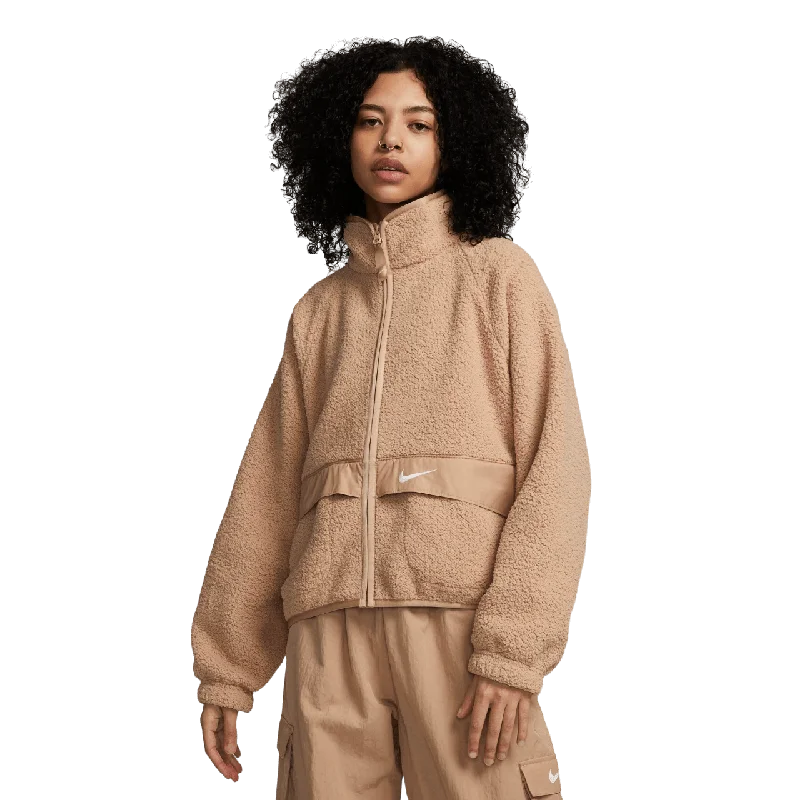 Women's Sherpa Jacket (FJ5351-200) Cotton Fabric Linen Fabric Terry Fabric
