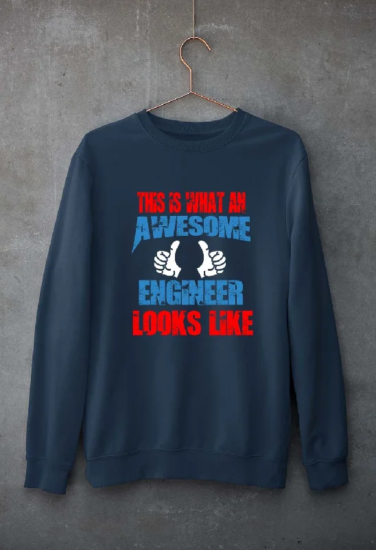 Awesome Engineer Unisex Sweatshirt for Men/Women Hoodie with Full-Zip Functional Layering