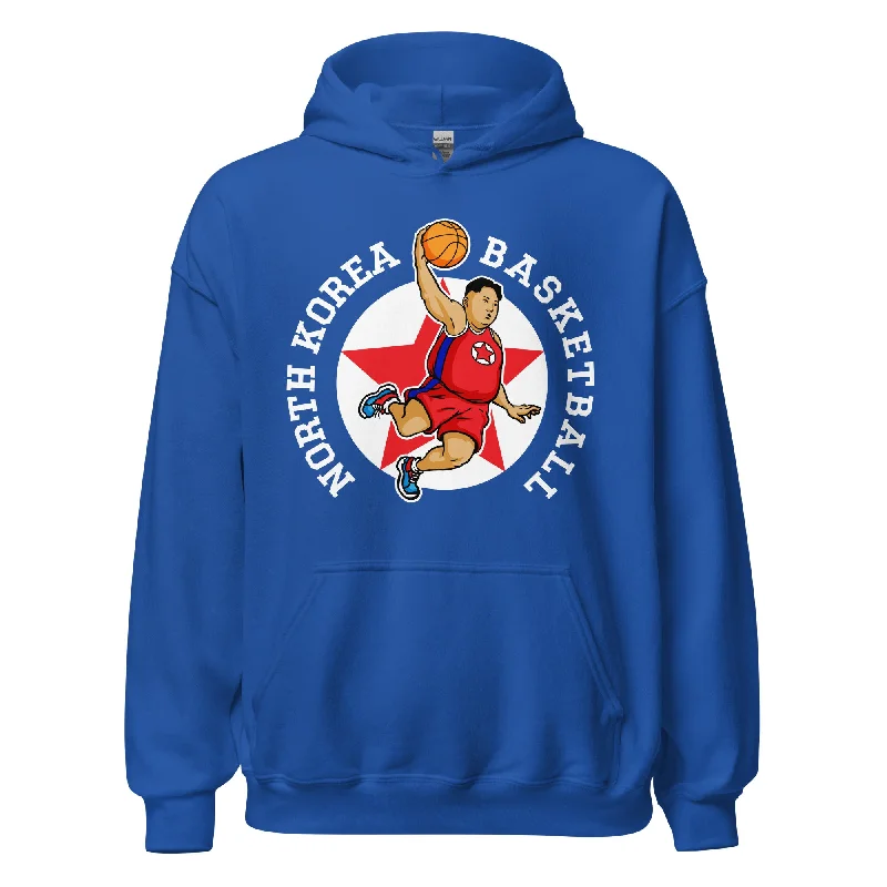 North Korea Basketball Rocketman Hooded Sweatshirt Hoodie Dress Longline Feminine