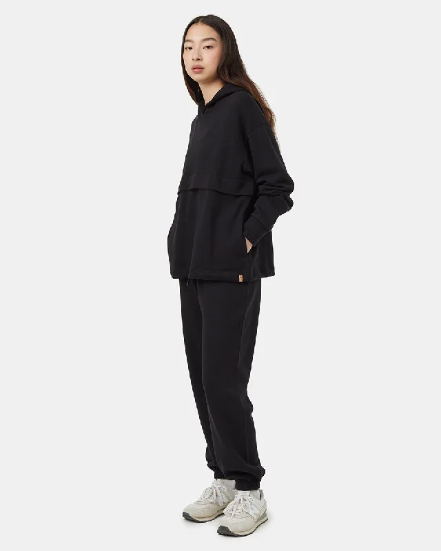 TreeTerry Seamed Hoodie Hoodie with Side Slits Relaxed Casual