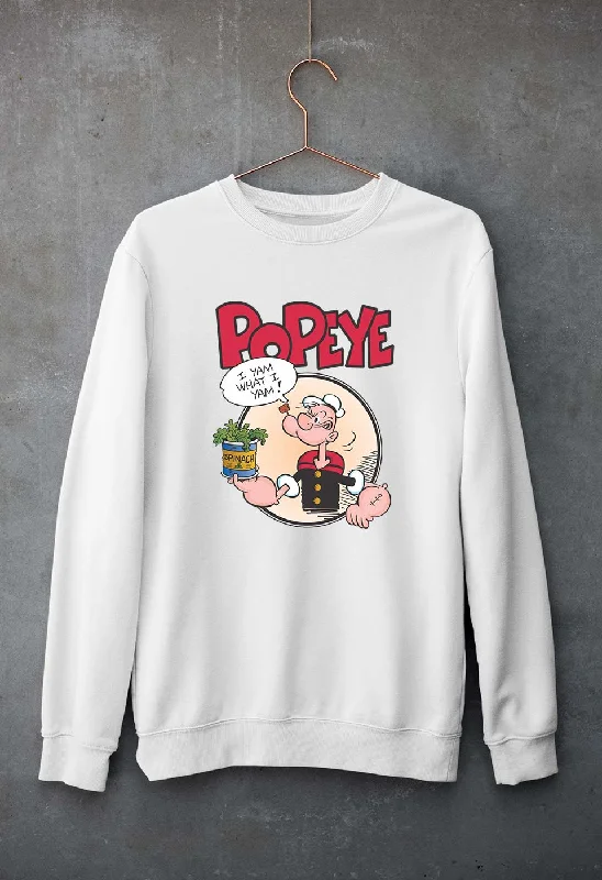Popeye Unisex Sweatshirt for Men/Women Hoodie with Drawstring Waist Adjustable Fitted