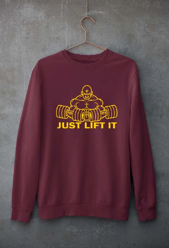 Gym Lift Unisex Sweatshirt for Men/Women Hoodie with Zipper Versatile Modern