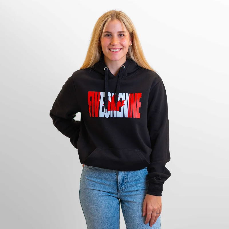 CANADIAN FLAG HOODIE (UNISEX) Hoodie with Patch Decorative Personalized