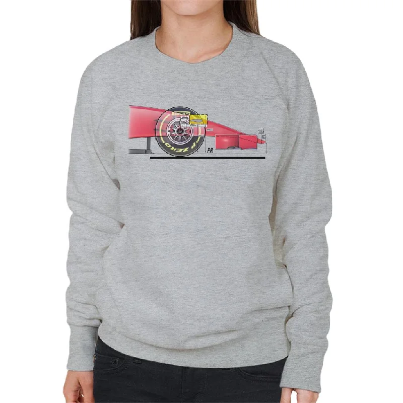 Motorsport Images FOM Front Camera Diagram Women's Sweatshirt Hoodie with Drawcord Adjustable Secure