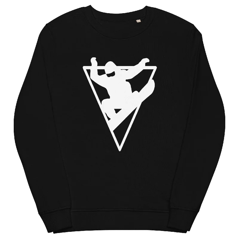 Dreieck - Snowboarding - Unisex Premium Organic Sweatshirt Hoodie with Lining Warm Insulated