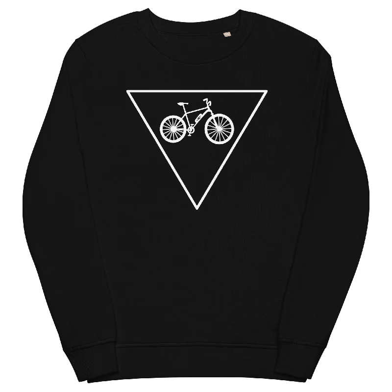 Dreieck und Ebike - Unisex Premium Organic Sweatshirt Hoodie with Puffed Sleeves Voluminous Trendy
