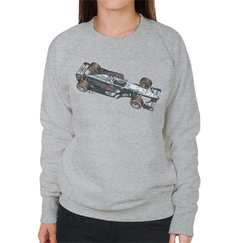 Motorsport Images McLaren MP4 14 Overview Women's Sweatshirt Hoodie with Contrast Stitching Detailed Premium