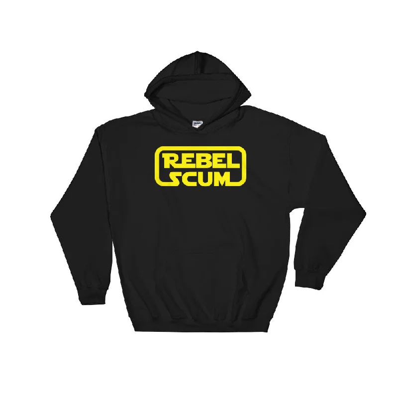 Rebel Scum Standard Hooded Sweatshirt Hoodie with Stripes Bold Sporty