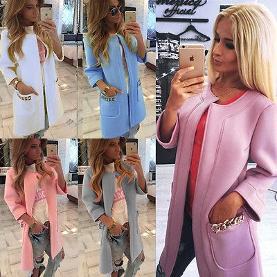 2015 New style WOMENS Ladies coat jacket wrap surcoat Winter Warm Long Parka Coat Outwear Jacket SIZE S-XL Appliqued Jacket Beaded Jacket Sequined Jacket