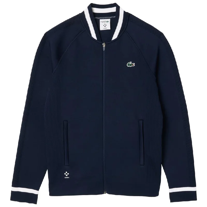 Lacoste Men's Medvedev X UltraDry Tennis Jacket - Navy Blue Mesh Jacket Canvas Jacket Denim Jacket