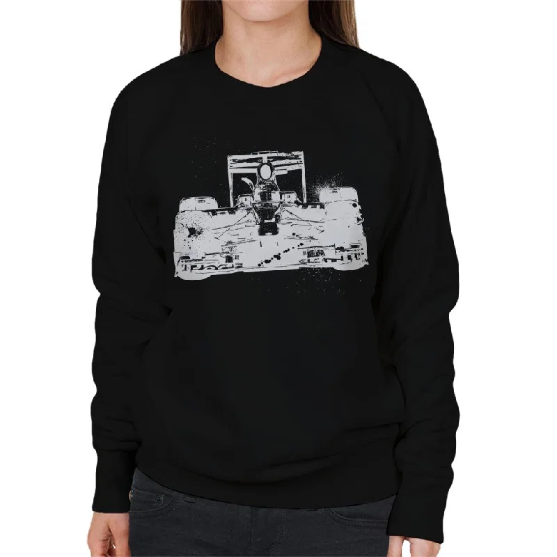 Motorsport Images Red Bull RB5 Vettel Leads Hamilton Women's Sweatshirt Hoodie with Gradient Ombre Colorful
