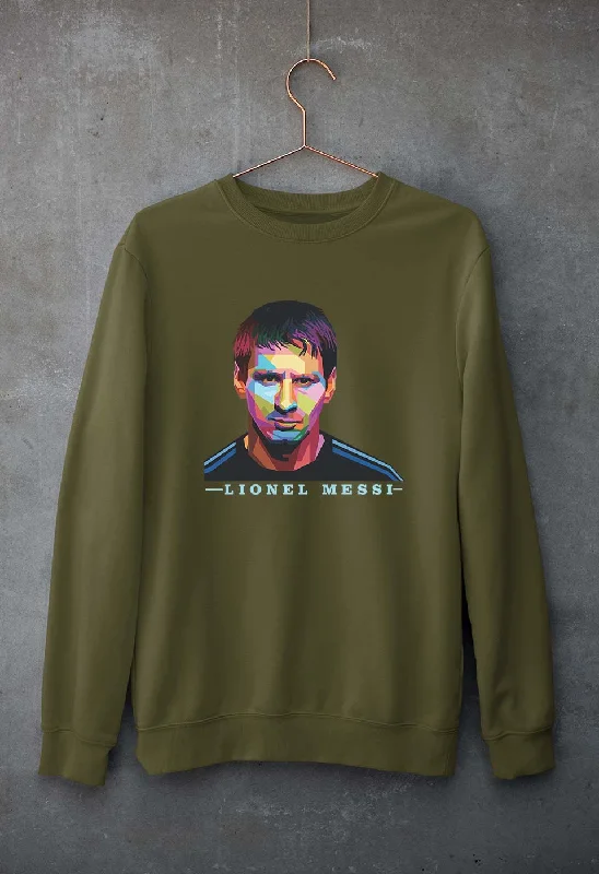 Messi Unisex Sweatshirt for Men/Women Hoodie with Hidden Zipper Minimalist Clean