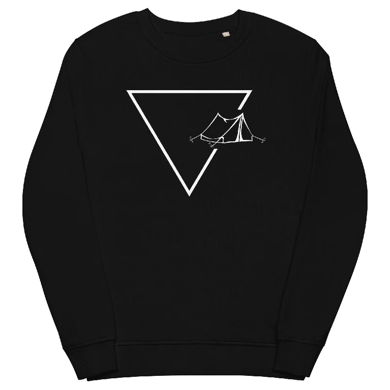 Dreieck 1 und Camping - Unisex Premium Organic Sweatshirt Hoodie with Pocket Utility Practical