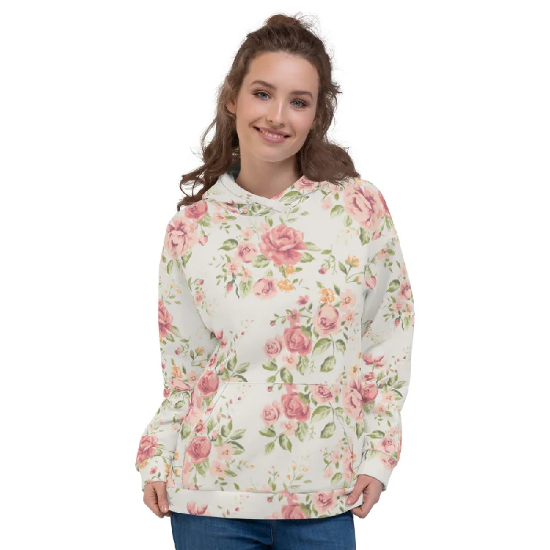 Roses Unisex Hoodie Hoodie with Gradient Ombre Colorful