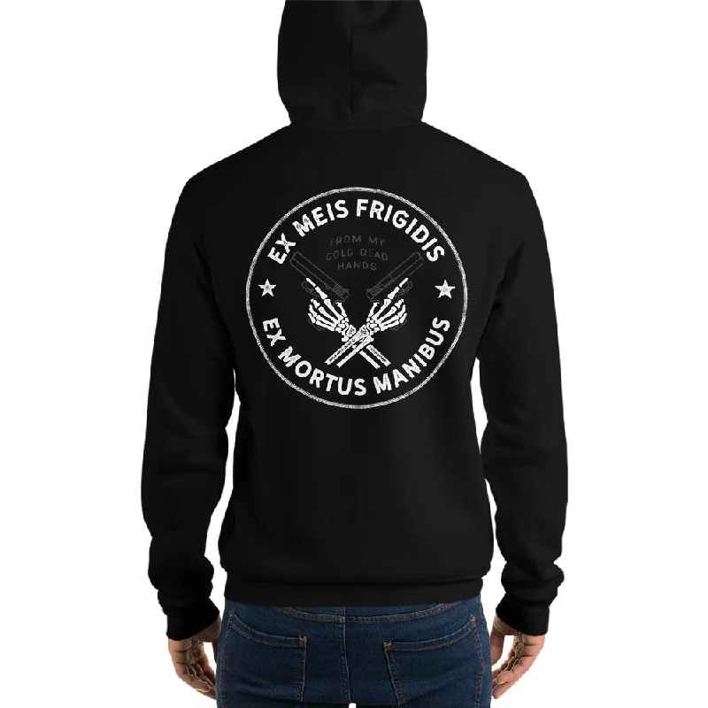 Cold Dead Hands Unisex Fleece Hoodie Hoodie with Cuffed Sleeves Snug Secure