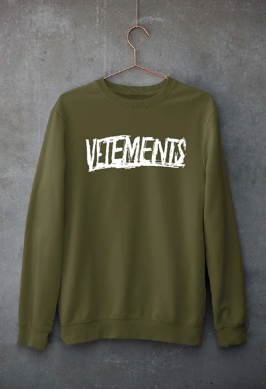 Vetements Unisex Sweatshirt for Men/Women Hoodie with Typography Text Message