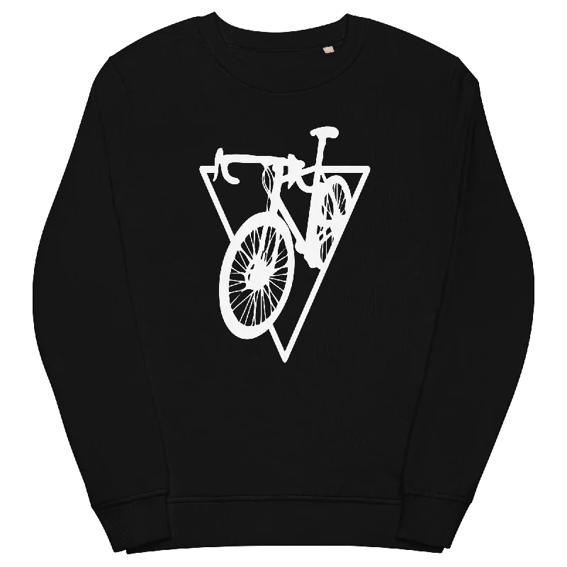 Dreieck - Radfahren - Unisex Premium Organic Sweatshirt Hoodie with Crew Neck Simple Timeless