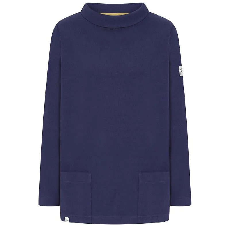 LJ94 - Roll Neck Sweatshirt - Twilight Hoodie with Longline Fit Extended Stylish