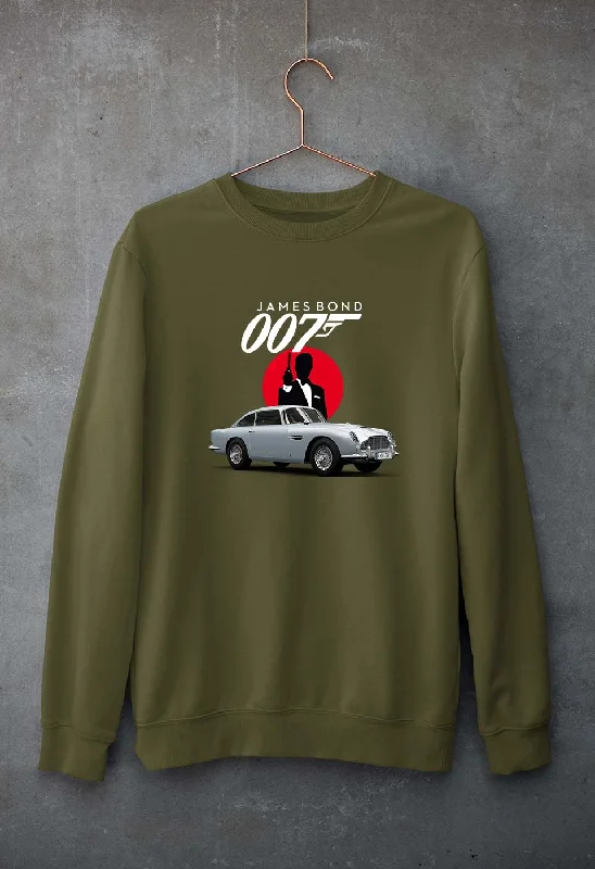 James Bond (007) Unisex Sweatshirt for Men/Women Hoodie with Exposed Zipper Edgy Industrial