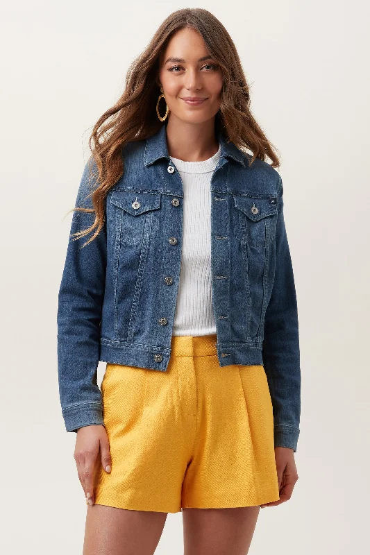 AG Robyn Denim Jacket Front Pockets Side Pockets Patch Pockets