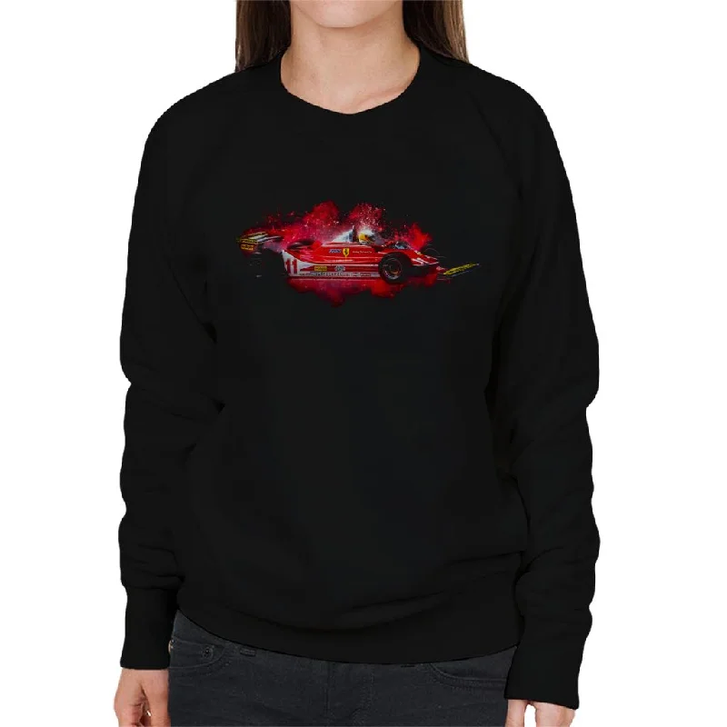Motorsport Images Jody Scheckter 1979 Italian GP Stellar Effect Women's Sweatshirt Hoodie with Hem Ribbing Snug Secure