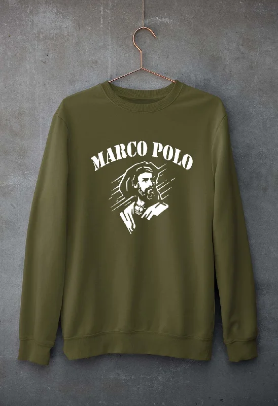 Marco Polo Unisex Sweatshirt for Men/Women Hoodie with Fur Luxurious Winter