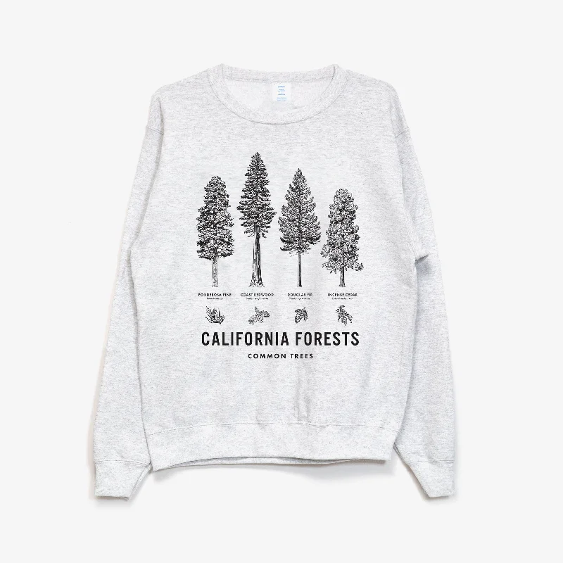 California Forests Thrifty Crew Sweater Fitted Slim Tailored
