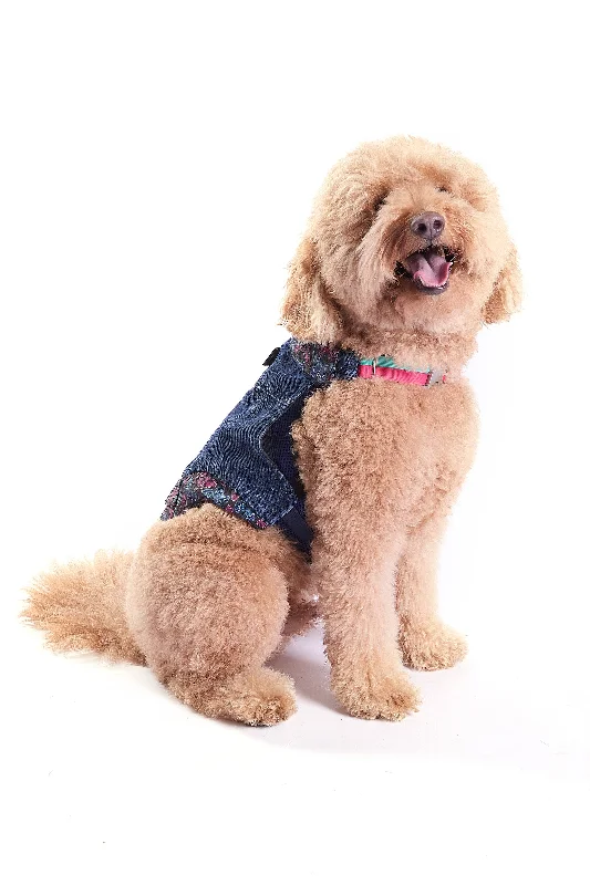 Trina Turk X K9 Denim Jacket Nylon Jacket Polyester Jacket Spandex Jacket