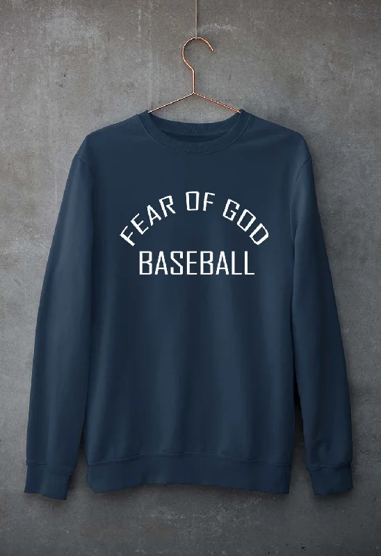 Fear of God Baseball Unisex Sweatshirt for Men/Women Hoodie with Oversized Fit Loose Comfortable