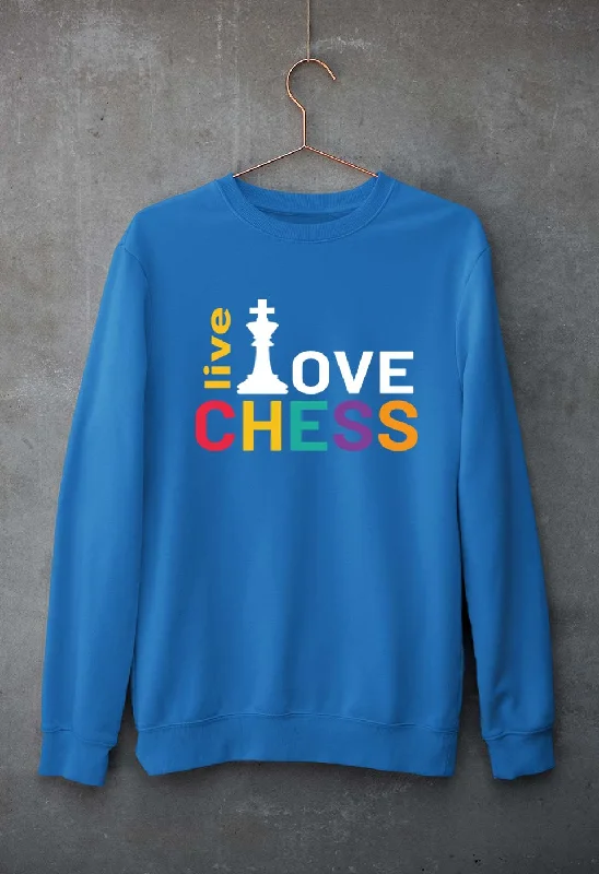 Chess Love Unisex Sweatshirt for Men/Women Hoodie with Ribbed Neckline Snug Warm