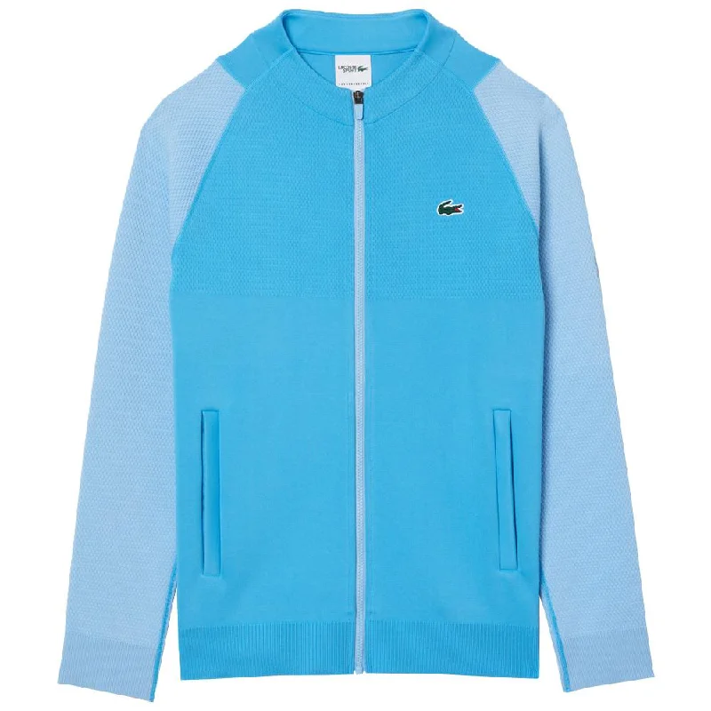 Lacoste Men's Novak Djokovic Tennis X Jacket - Argentine Blue Faux Fur Jacket Real Fur Jacket Shearling Jacket