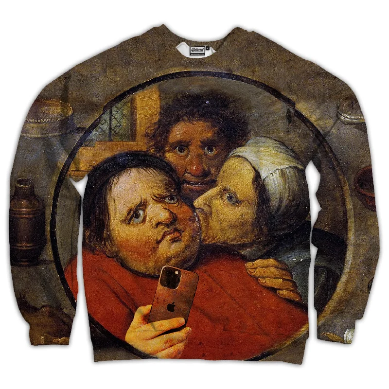 Medieval Selfie Unisex Sweatshirt Hoodie with Pocket Utility Practical