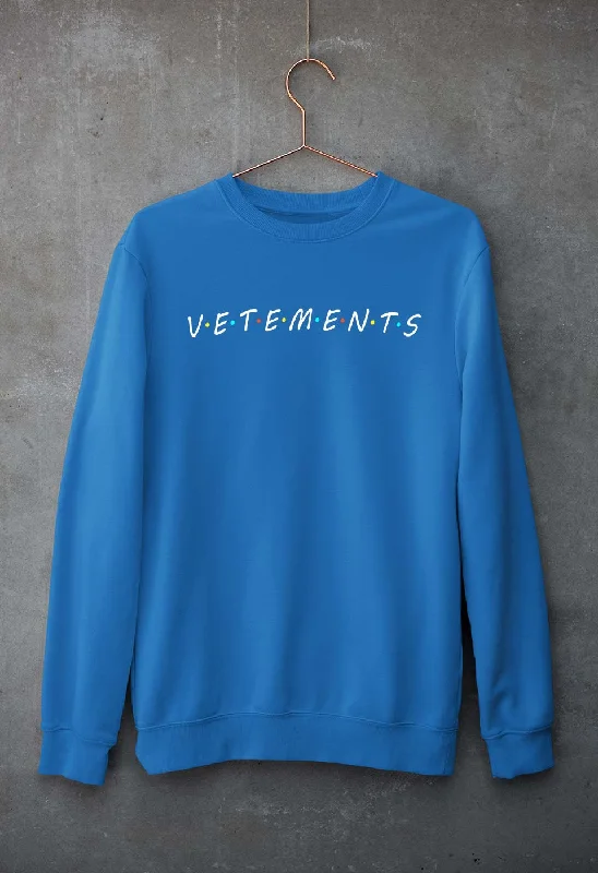 Vetements Unisex Sweatshirt for Men/Women Hoodie with Button Classic Timeless