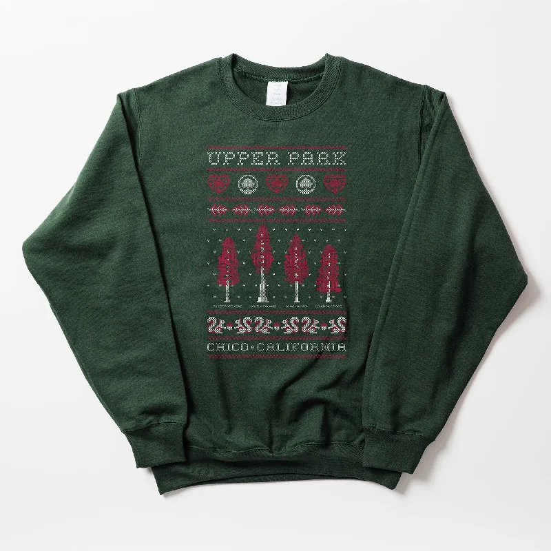 Upper Park Holiday Sweater 2024 Iron Safe Non-Iron Wrinkle Free