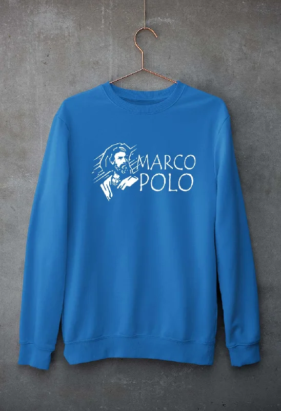 Marco Polo Unisex Sweatshirt for Men/Women Hoodie with Sequins Glamorous Eye-catching