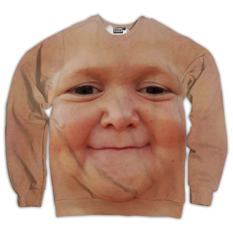 Hasbulla Face Unisex Sweatshirt Hoodie with Snap Buttons Easy Quick