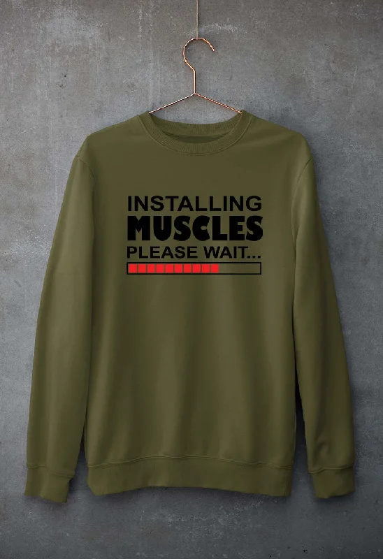 Gym Unisex Sweatshirt for Men/Women Hoodie with Applique Textured Unique