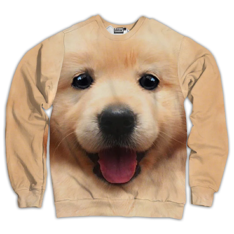 Puppy Dog Eyes Unisex Sweatshirt Hooded Sweatshirt Casual Wear Street Style